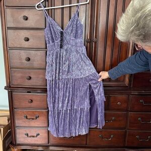 Trixxi Purple High Low Dress